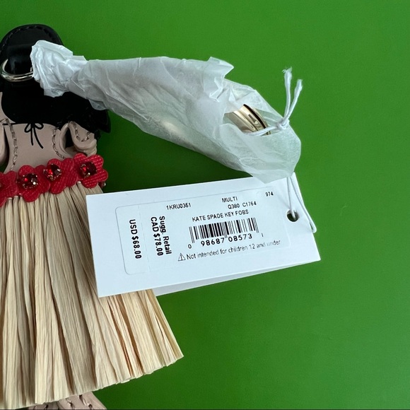 Kate Spade Key Fob Hula Girl - Picture 3 of 3